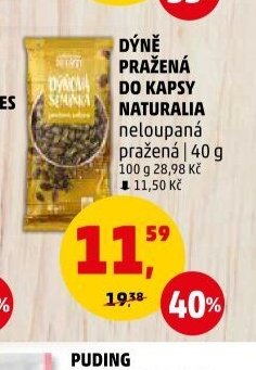 DÝNĚ PRAŽENÁ DO KAPSY NATURALIA neloupaná pražená 40 g
