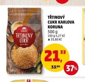 TŘTINOVÝ CUKR KARLOVA KORUNA 500 g