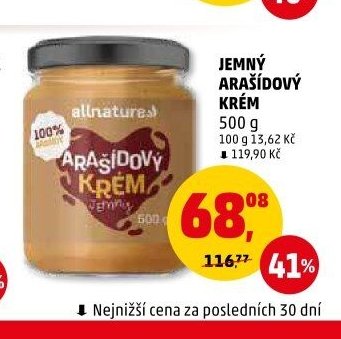 JEMNÝ ARAŠÍDOVÝ KRÉM 500 g