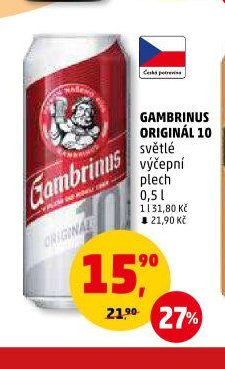 Gambrinus Originál 10