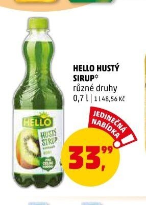 HELLO HUSTÝ SIRUP různé druhy