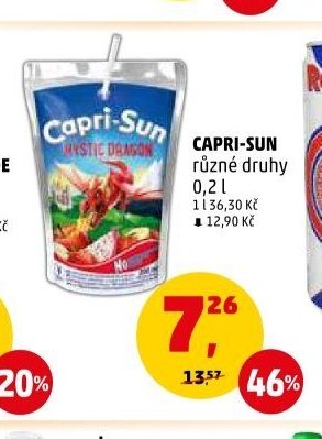 CAPRI-SUN různé druhy 0,2 l