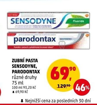 ZUBNÍ PASTA SENSODYNE, PARODONTAX
