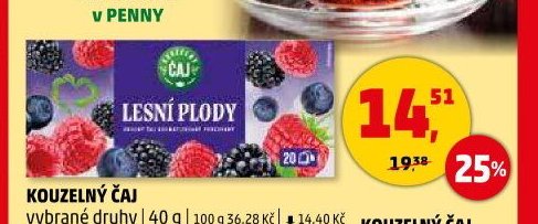 Kouzelný čaj lesní plody