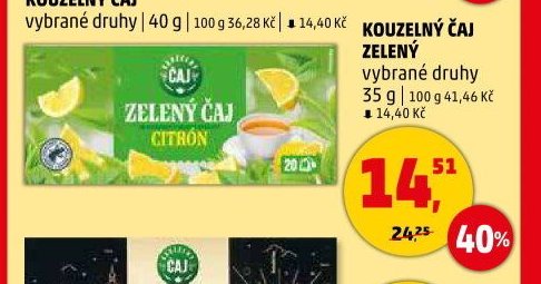 Kouzelný čaj zelený citron