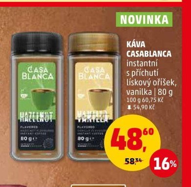 Káva Casablanca s příchutí