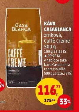 Káva Casablanca Caffé Creme