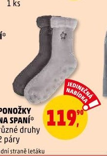 PONOŽKY NA SPANÍ