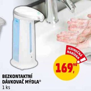 BEZKONTAKTNÍ DÁVKOVAČ MÝDLA