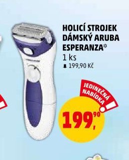 HOLICÍ STROJEK DÁMSKÝ ARUBA ESPERANZA