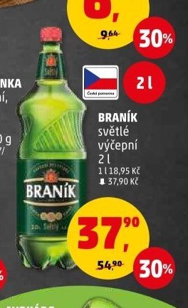 BRANÍK světlé výčepní 2 l
