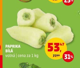 Paprika bílá