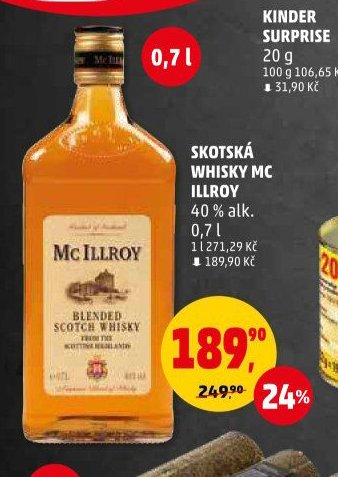 Skotská whisky Mc Illroy