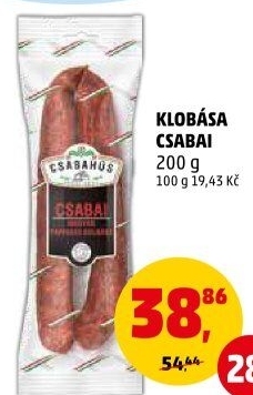 Maďarská klobása Csabahús