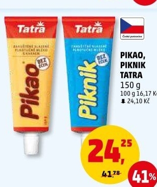 Mléko kondenzované Pikao Tatra