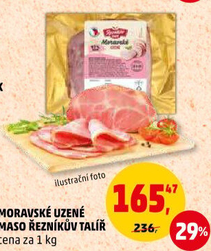 Moravské maso uzené Řezníkův talíř