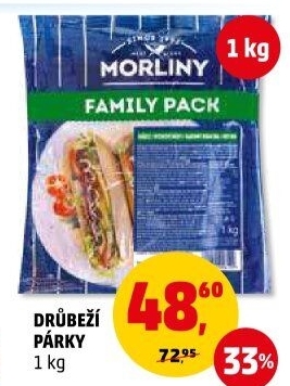 Párky drůbeží Morliny