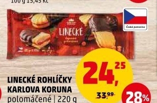 Rohlíčky linecké Karlova Koruna