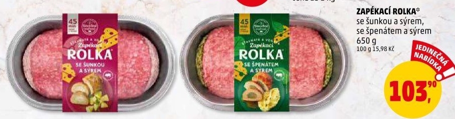 Rolka se šunkou a sýrem Snadné vaření Kostelecké uzeniny