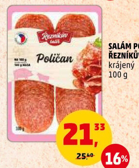 Salám Poličan Řezníkův talíř