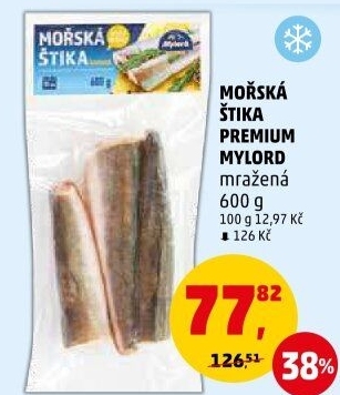 Štika mořská kuchaná mražená Premium Mylord