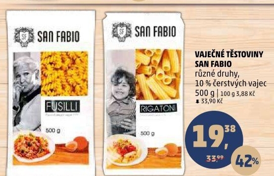 Těstoviny San Fabio