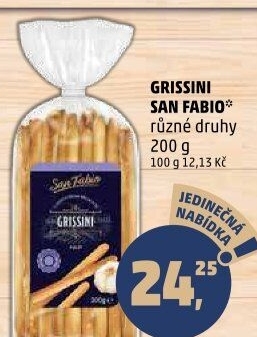 Tyčinky Grissini San Fabio