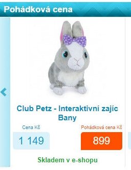 Club Petz - Interaktivní zajíc Bany
