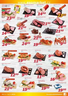 akční leták ESO MARKET 24.1.2024-4.2.2024