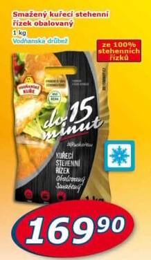 Kuřecí stehenní řízky smažené mražené Vodňanské kuře