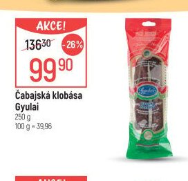 Čabajská klobása Gyulai