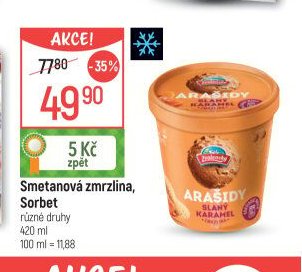 Smetanová zmrzlina, Sorbet