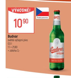 Budvar světle výčepní pivo