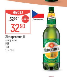 Zlatopramen 11 světlý ležák