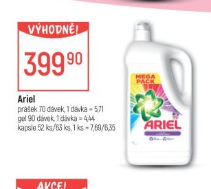 Ariel prací prostředek