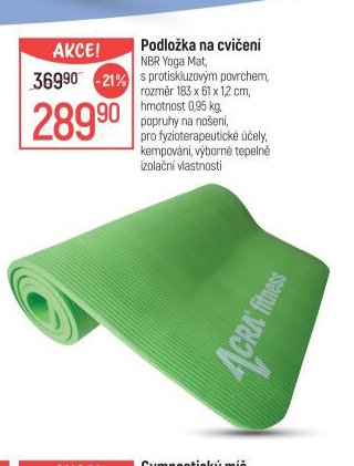 Podložka na cvičení NBR Yoga Mat