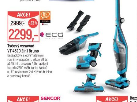 Tyčový vysavač VT 4520 2in1 Bruno