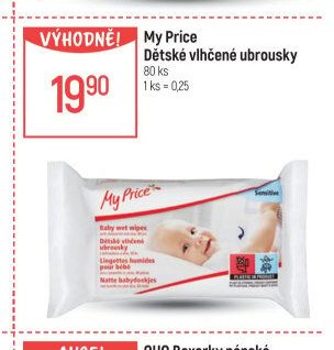 My Price Dětské vlhčené ubrousky