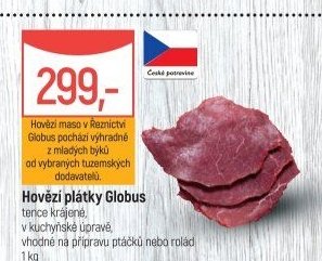 Hovězí plátky Globus