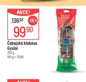 Čabajská klobása Gyulai