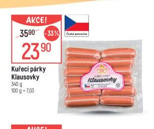 Kuřecí párky Klausovky