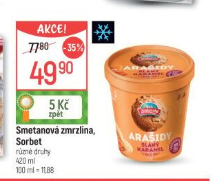 Smetanová zmrzlina, Sorbet