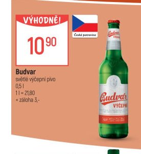 Budvar světlé výčepní pivo
