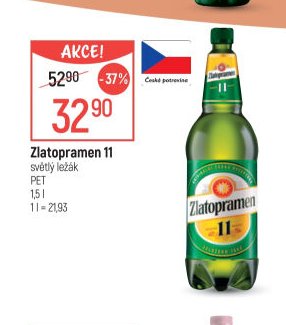 Zlatopramen 11 světlý ležák PET
