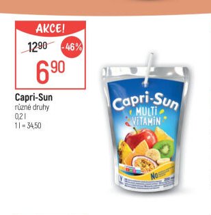 Capri-Sun různé druhy