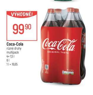 Coca-Cola různé druhy multipack