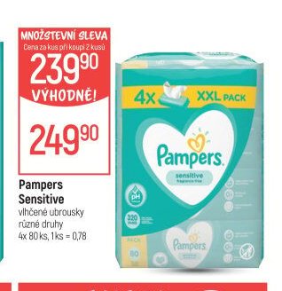 Pampers Sensitive vlhčené ubrousky