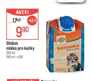 Globus mléko pro kočky