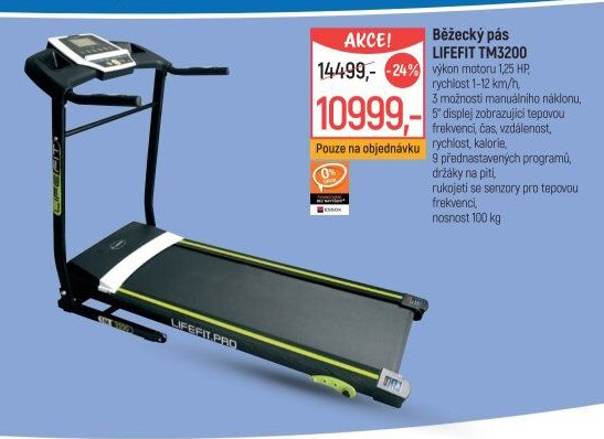 Běžecký pás LIFEFIT TM3200