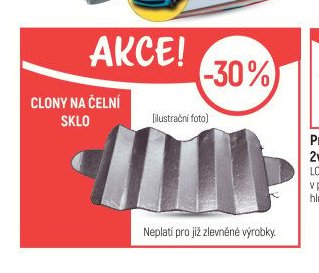 CLONY NA ČELNÍ SKLO